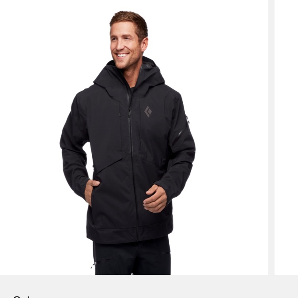 SOLD MENS MISSION SKI SHELL BLACK DIAMOND